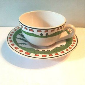 Porta Portugal Jumbo Soup Mug & Saucer Vintage Annee Goodchild Style